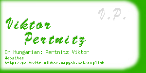 viktor pertnitz business card